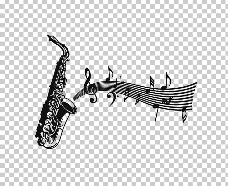 Detail Saxophone Clipart Black And White Nomer 45