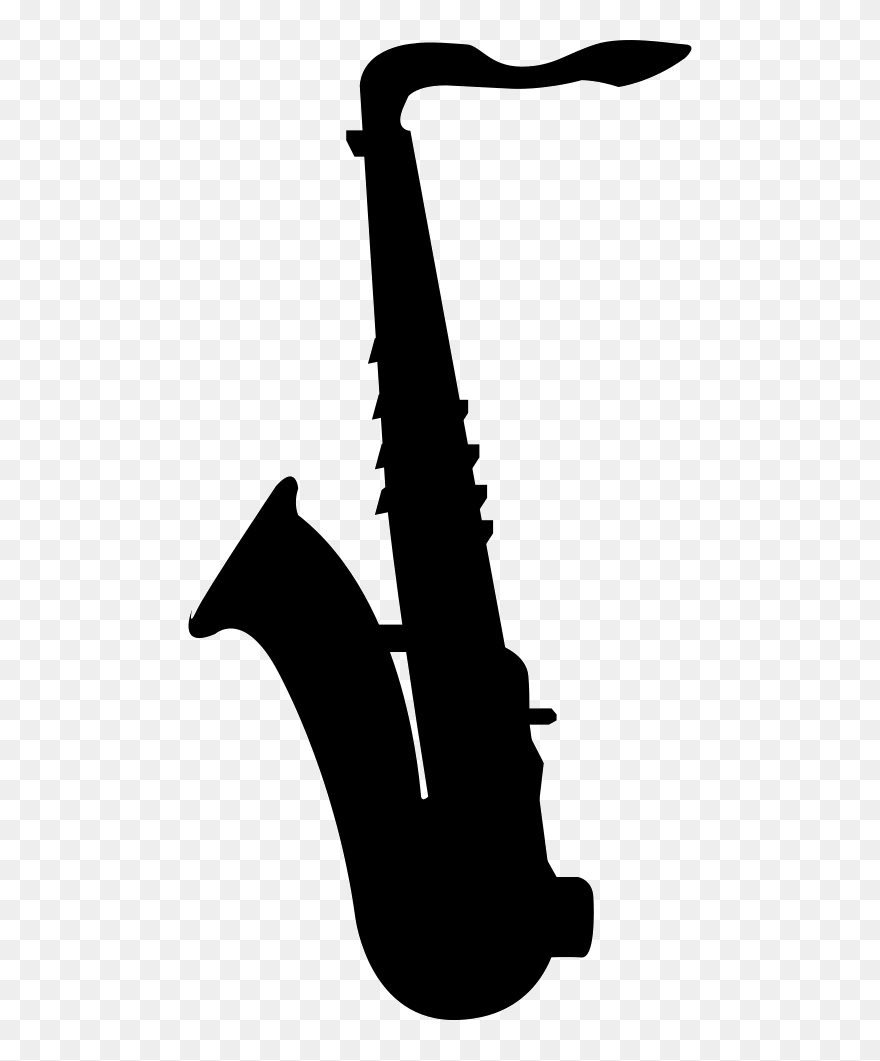 Detail Saxophone Silhouette Clip Art Nomer 2