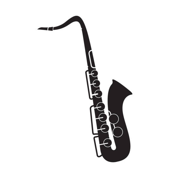 Detail Saxophone Silhouette Clip Art Nomer 20