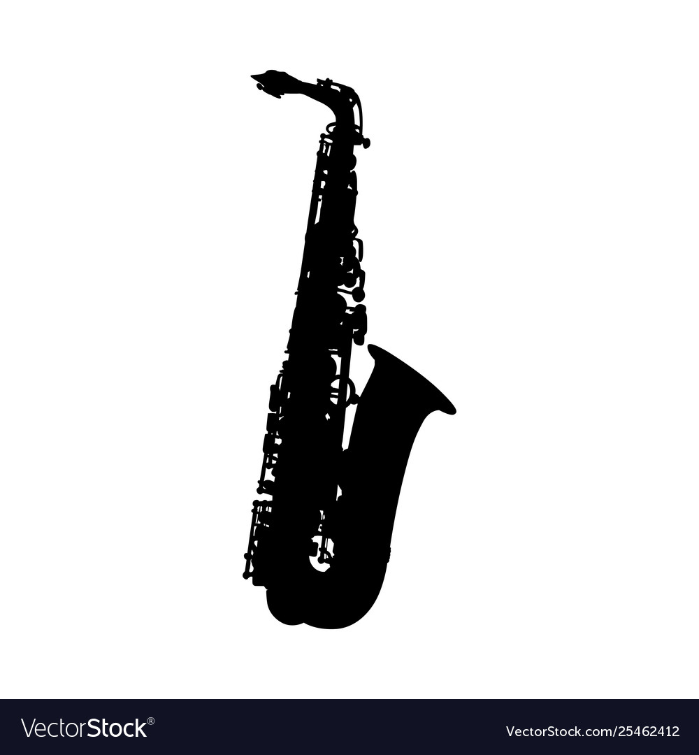 Detail Saxophone Silhouette Clip Art Nomer 22