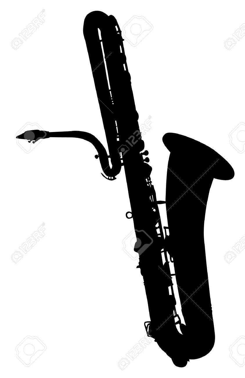 Detail Saxophone Silhouette Clip Art Nomer 26