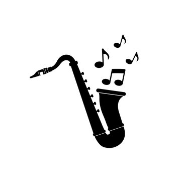 Detail Saxophone Silhouette Clip Art Nomer 3