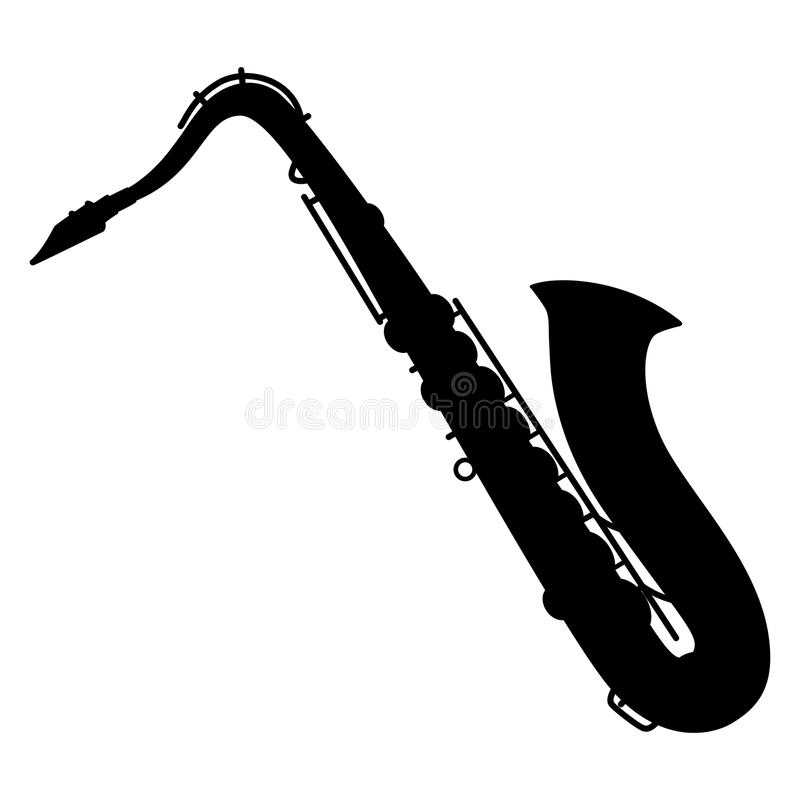 Detail Saxophone Silhouette Clip Art Nomer 4