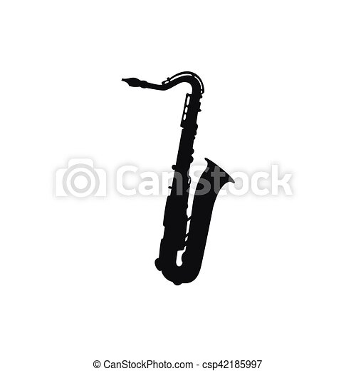 Detail Saxophone Silhouette Clip Art Nomer 38