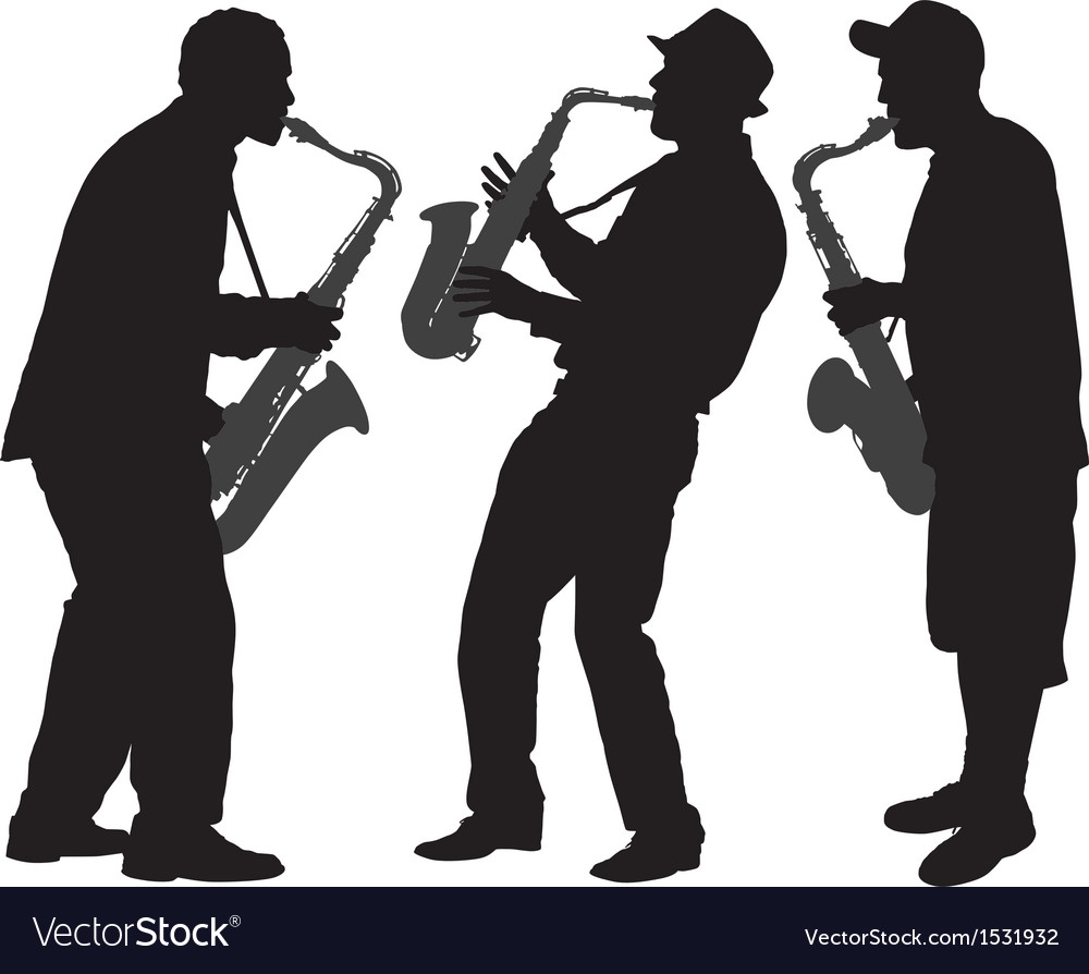 Detail Saxophone Silhouette Clip Art Nomer 42