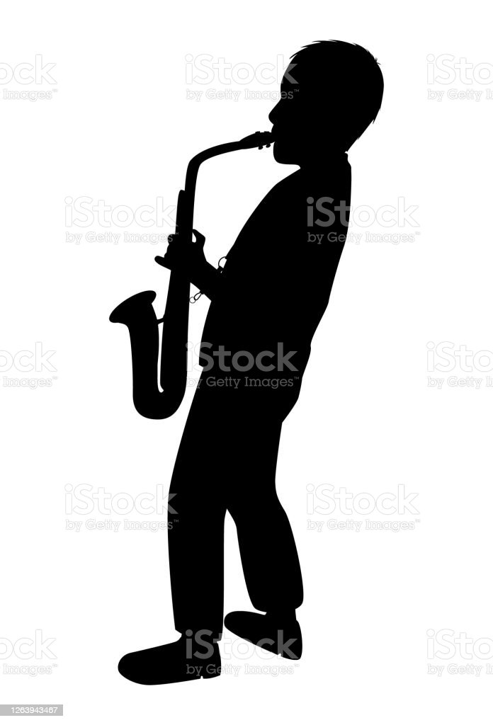 Detail Saxophone Silhouette Vector Nomer 28