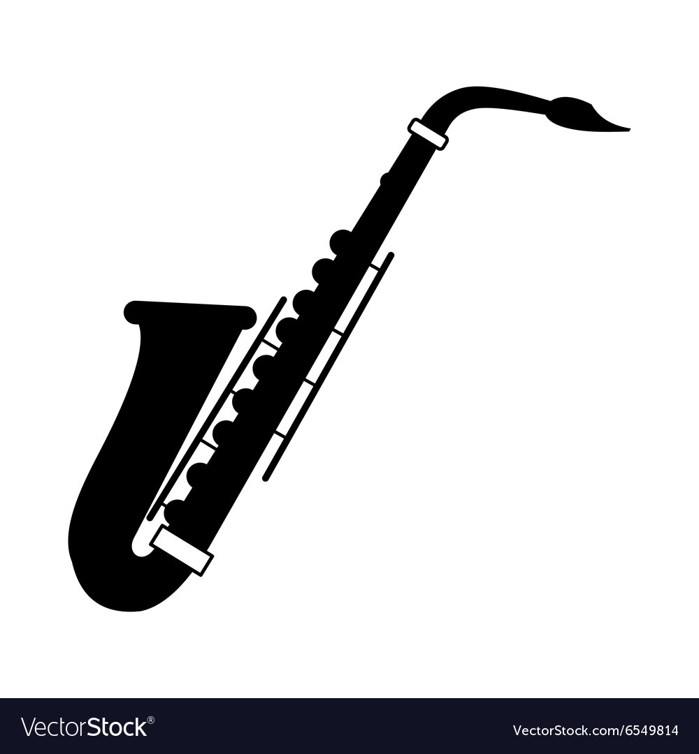 Detail Saxophone Silhouette Vector Nomer 5
