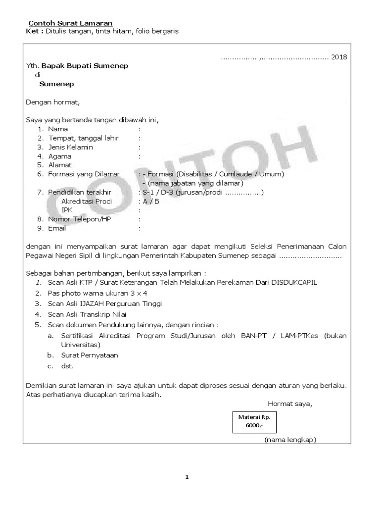 Detail Scan Surat Lamaran Nomer 16