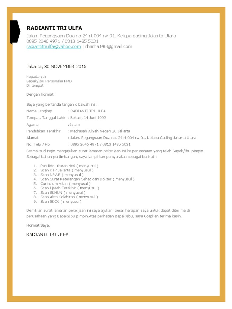 Detail Scan Surat Lamaran Nomer 30