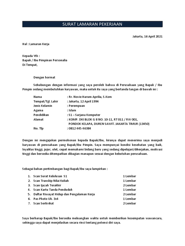 Detail Scan Surat Lamaran Nomer 46