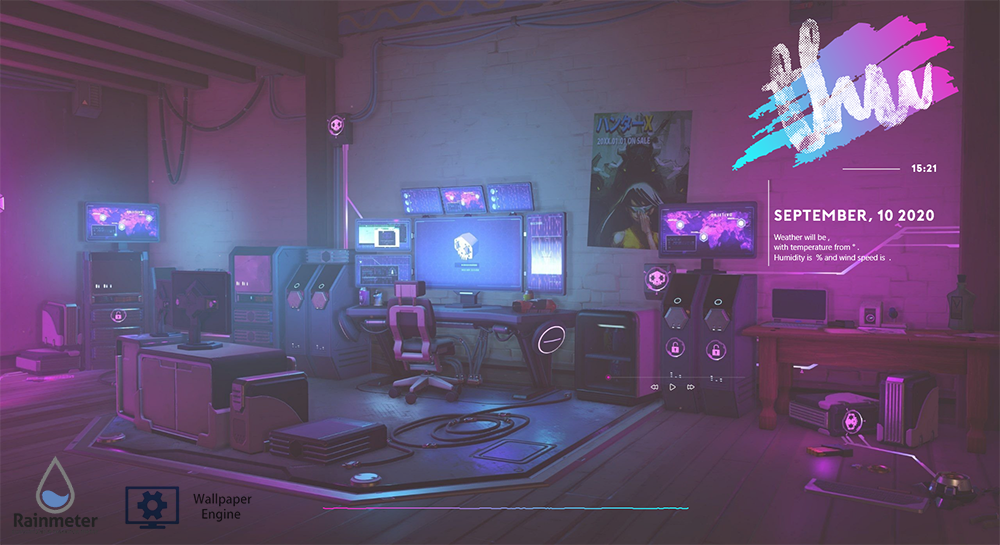 Detail Wallpaper Rainmeter Nomer 17