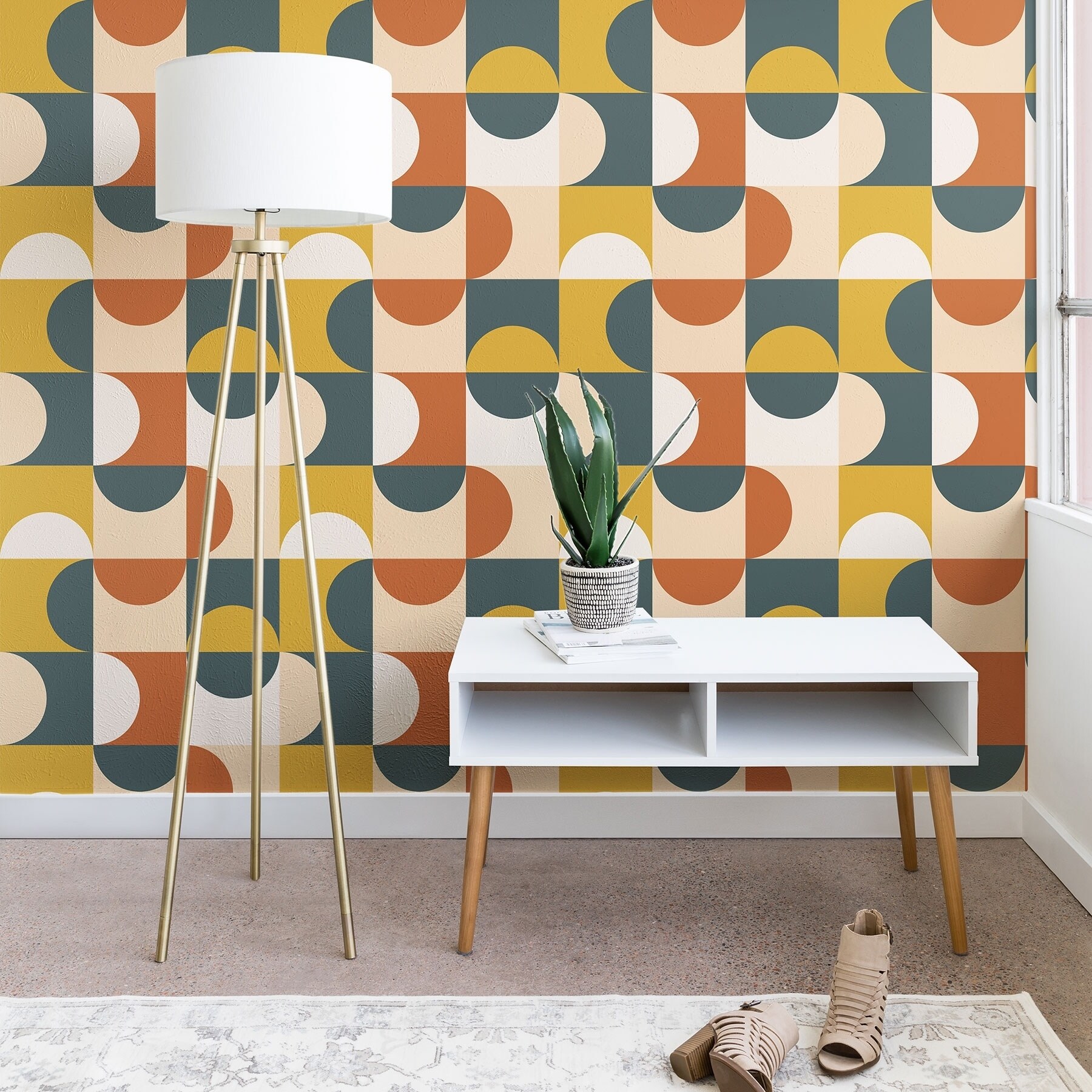 Detail Wallpaper Retro Modern Nomer 4