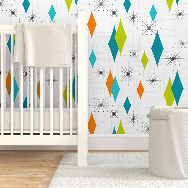 Detail Wallpaper Retro Modern Nomer 32