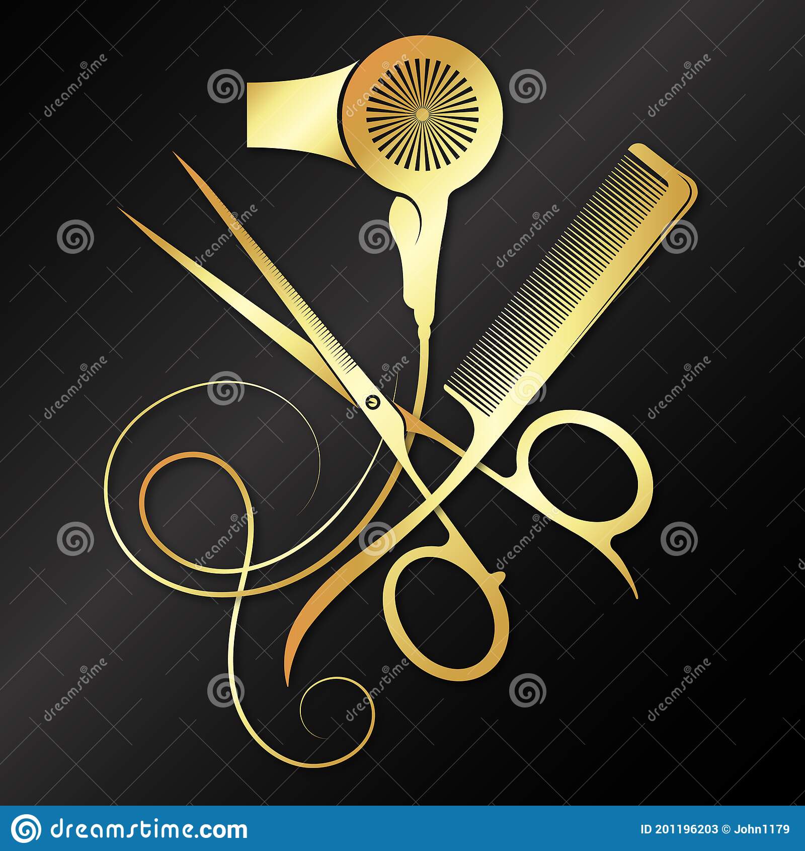 Detail Scissor And Comb Clipart Nomer 17