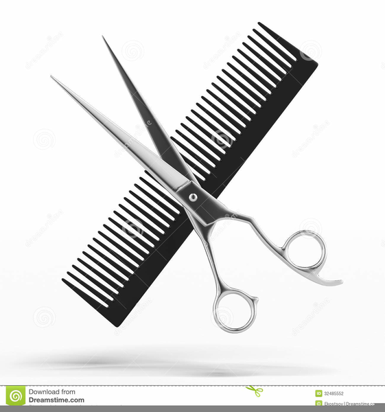 Detail Scissor And Comb Clipart Nomer 27