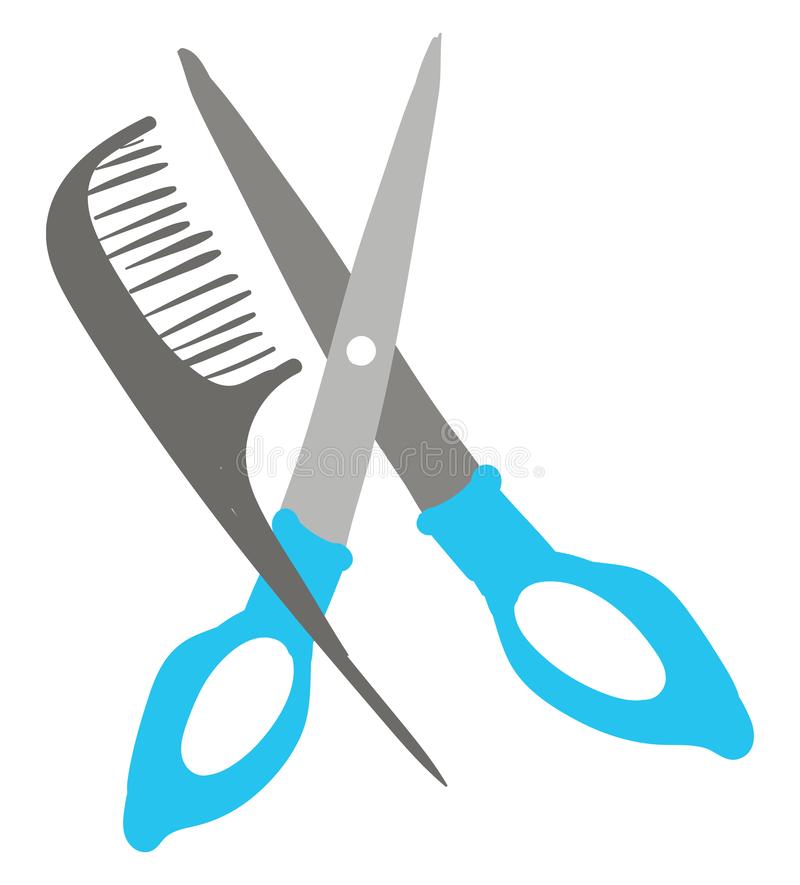 Detail Scissor And Comb Clipart Nomer 36