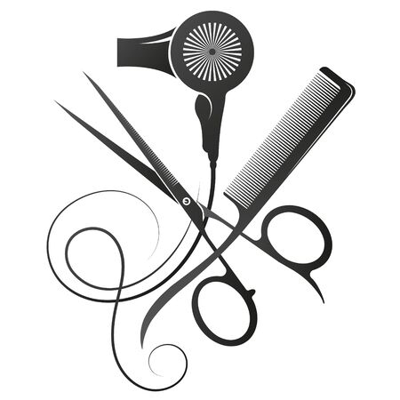 Detail Scissors And Comb Clipart Nomer 17