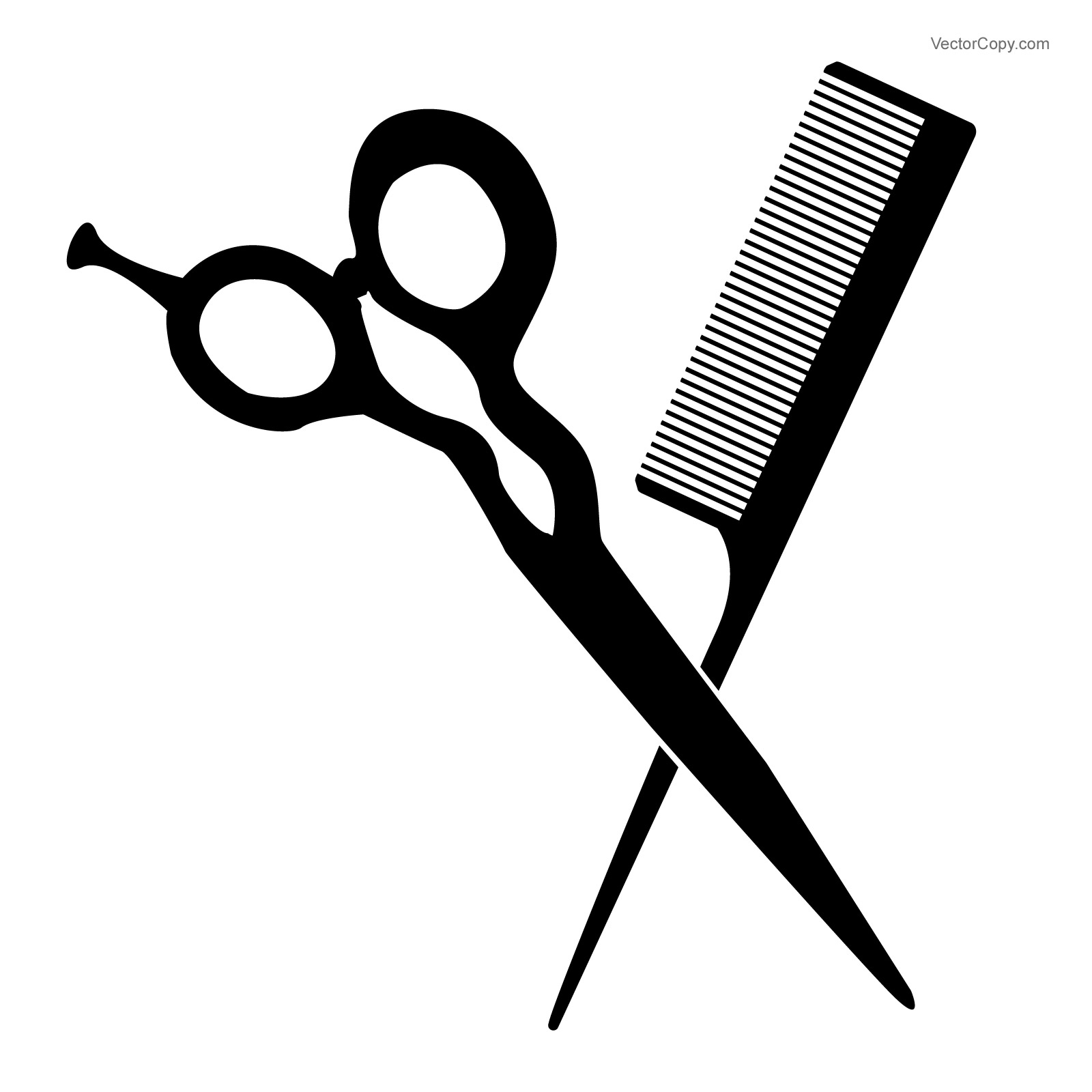 Detail Scissors And Comb Clipart Nomer 3