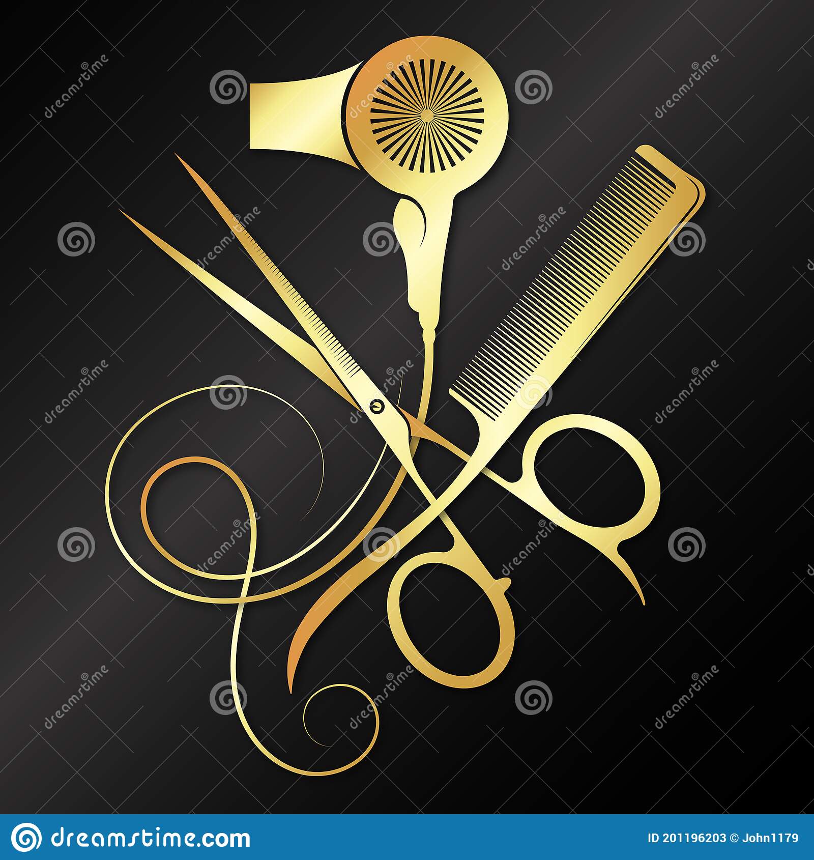 Detail Scissors And Comb Clipart Nomer 25