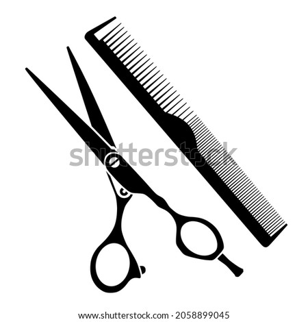 Detail Scissors And Comb Clipart Nomer 47