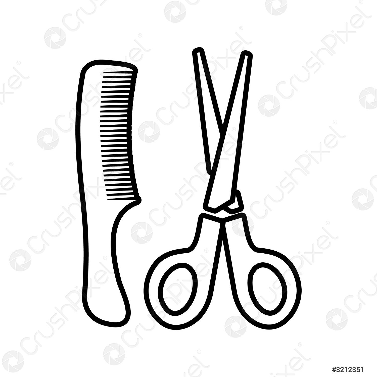 Detail Scissors And Comb Pictures Nomer 45