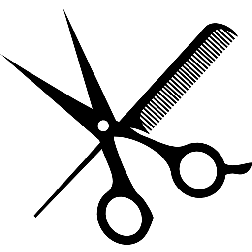 Scissors And Comb Png - KibrisPDR