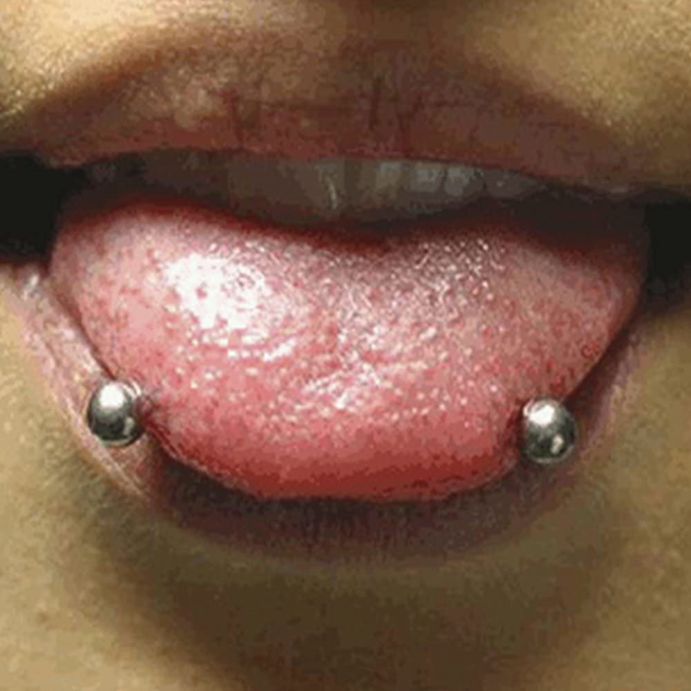 Detail Scoop Tongue Piercing Jewelry Nomer 37
