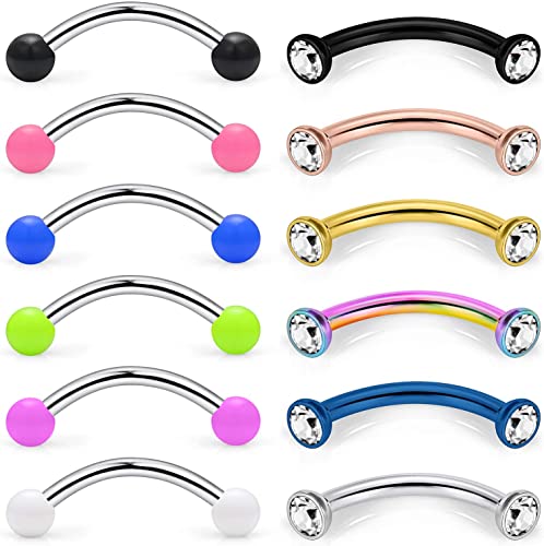 Detail Scoop Tongue Piercing Rings Nomer 9