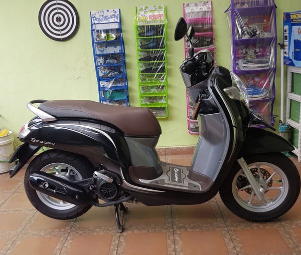 Detail Scoopy Hitam Silver Nomer 34