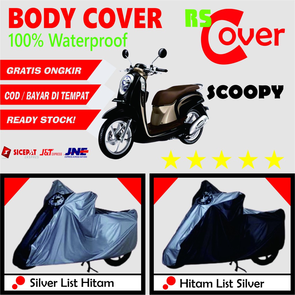 Detail Scoopy Hitam Silver Nomer 50