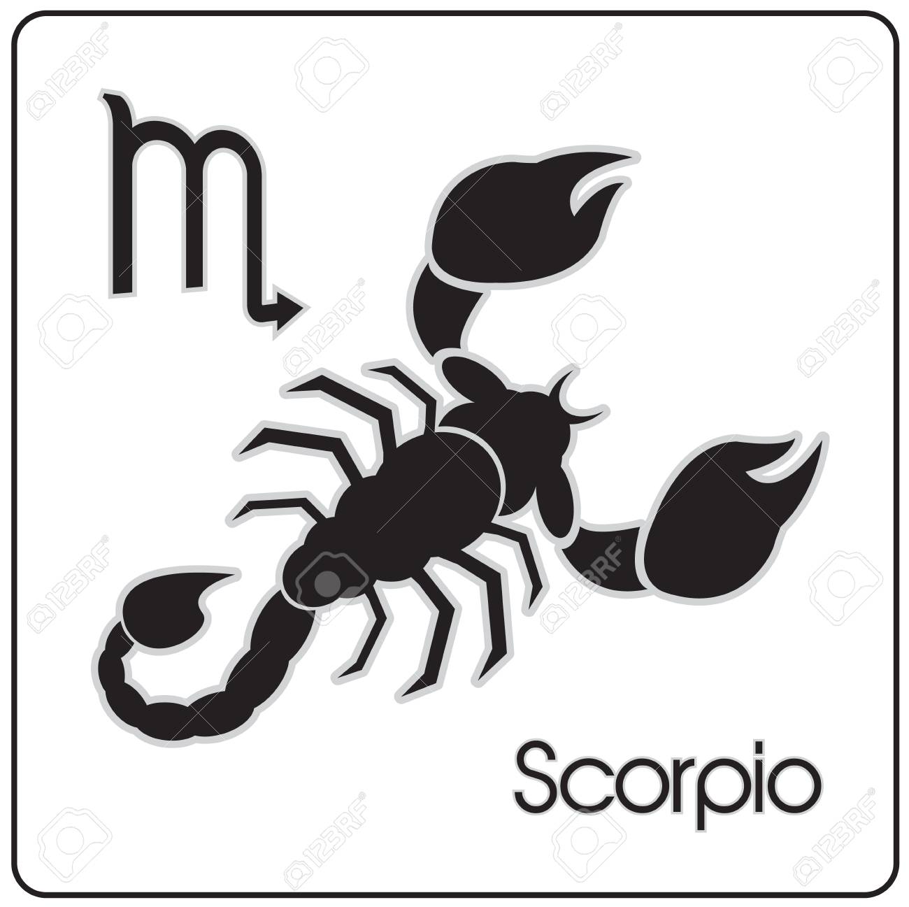 Detail Scorpio Sign Clipart Nomer 2