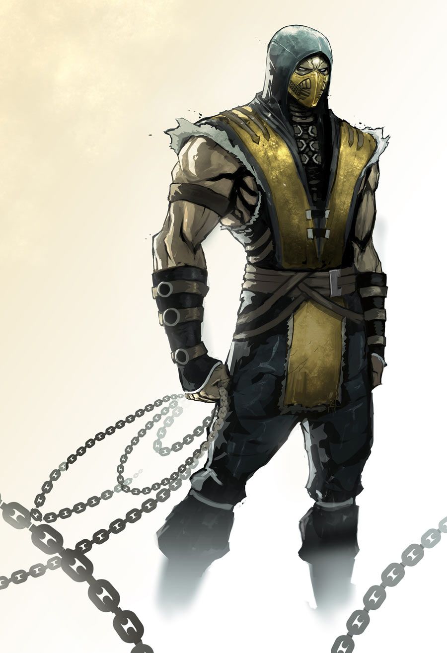 Detail Scorpion Chain Mortal Kombat Nomer 14