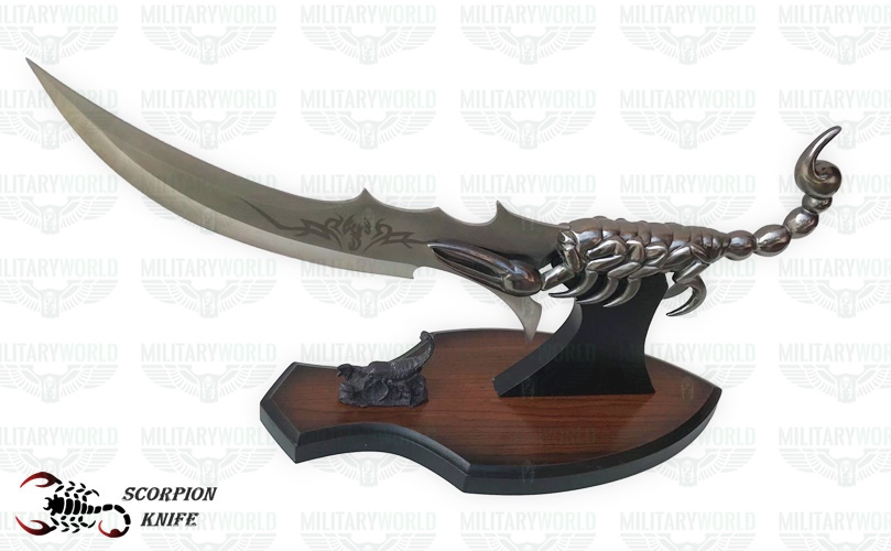 Detail Scorpion Fantasy Knife Nomer 13