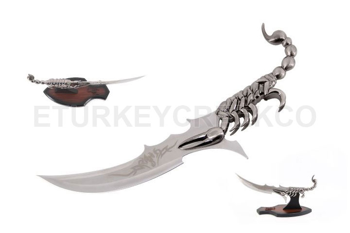 Detail Scorpion Fantasy Knife Nomer 52