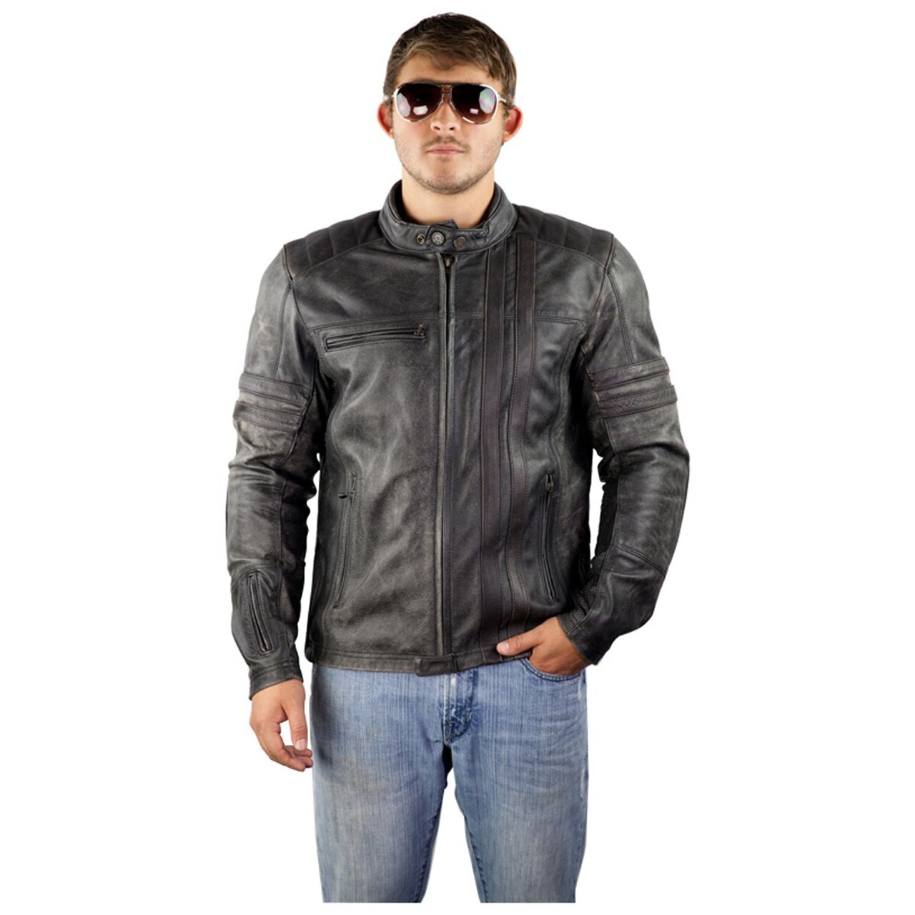 Detail Scorpion Leather Motorcycle Jacket Nomer 5