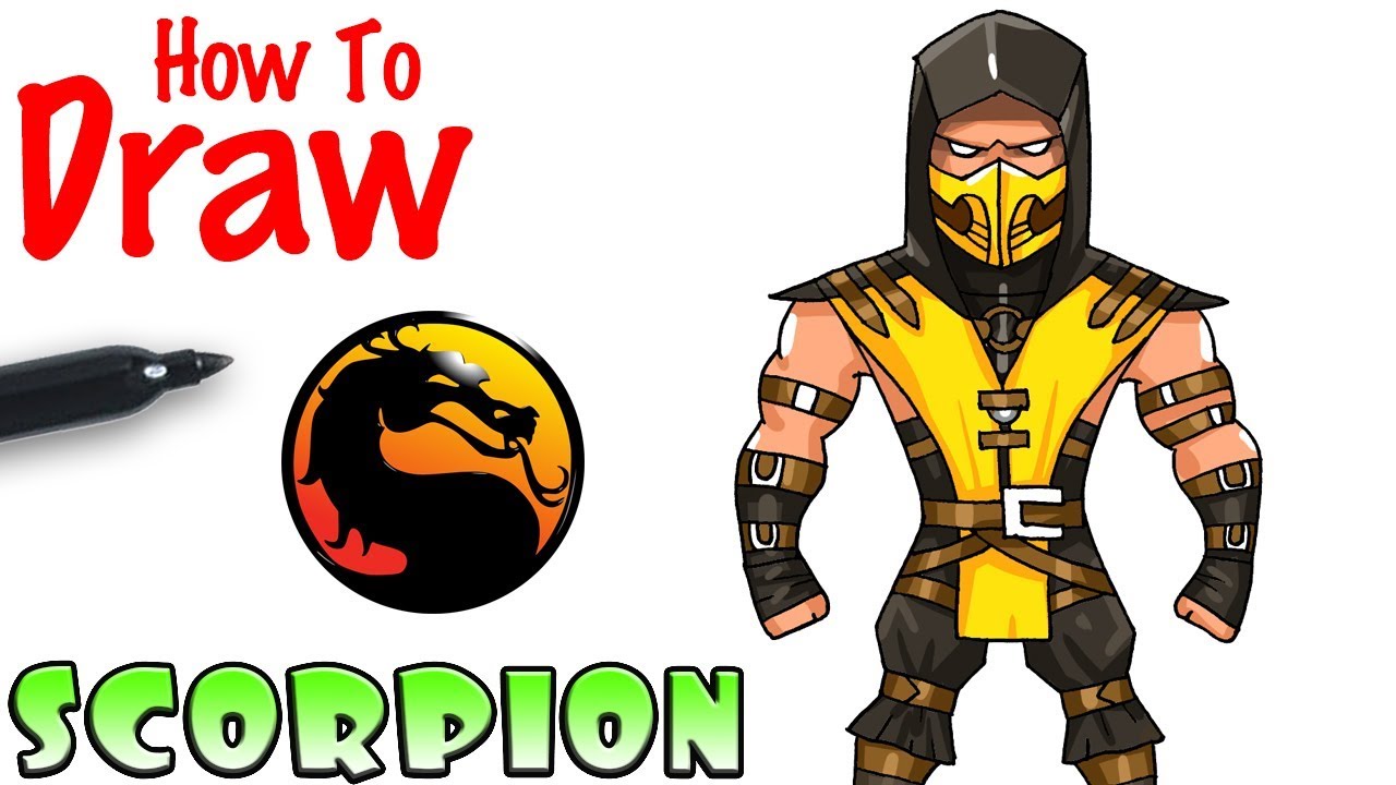 Detail Scorpion Mortal Kombat Drawings Nomer 11