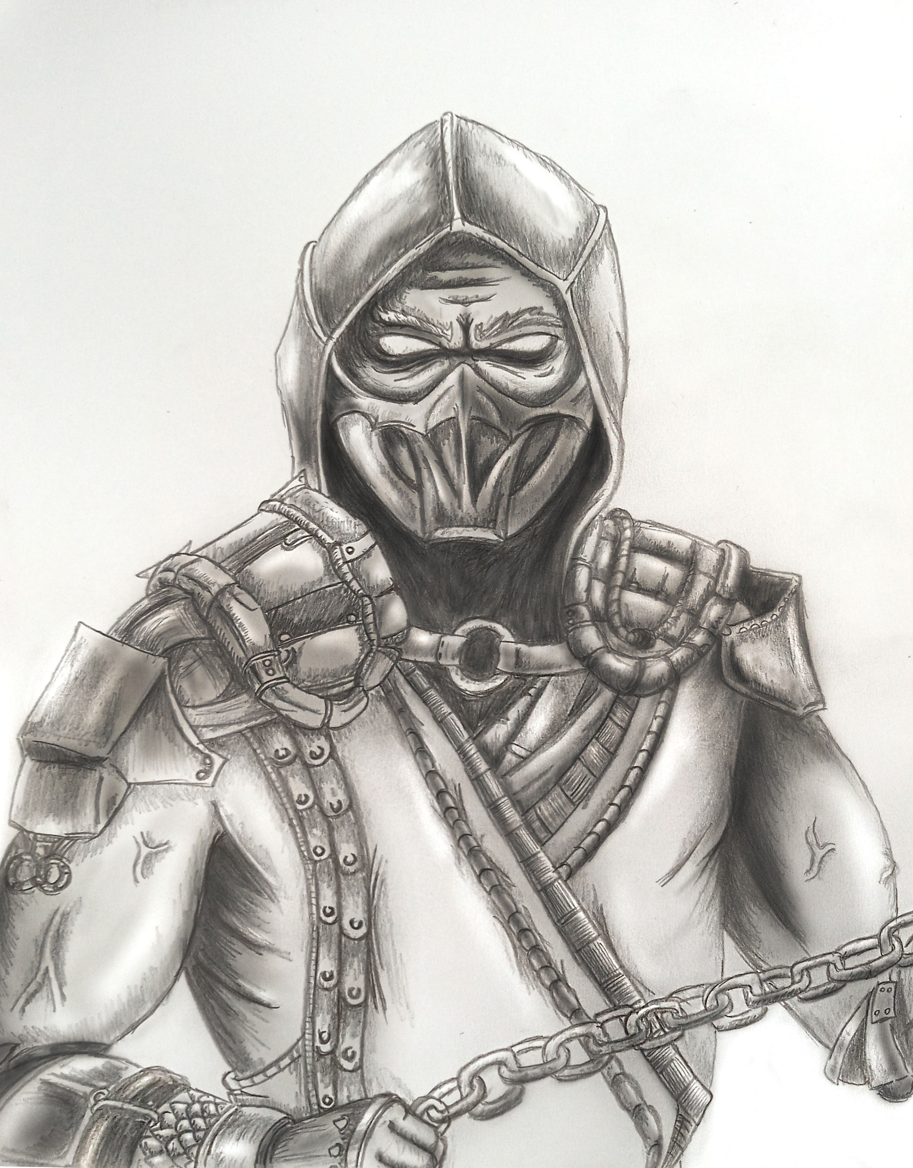 Detail Scorpion Mortal Kombat Drawings Nomer 49