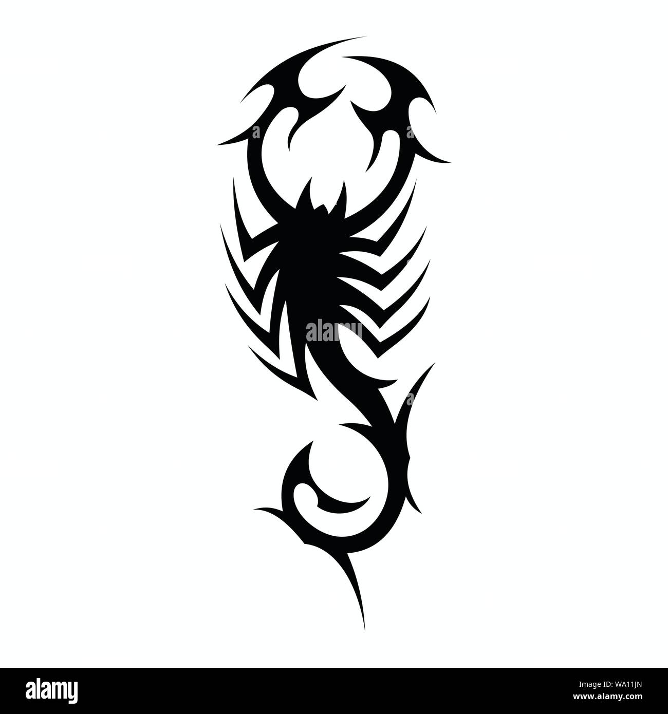 Detail Scorpion Silhouette Tattoo Nomer 40