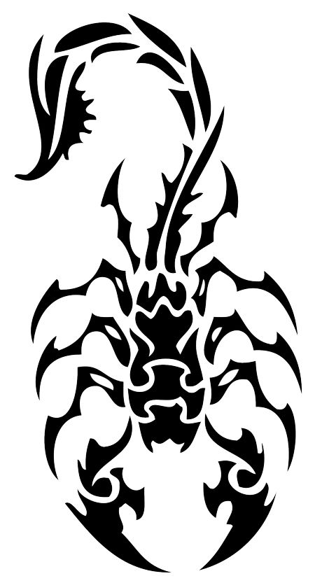 Detail Scorpion Silhouette Tattoo Nomer 42