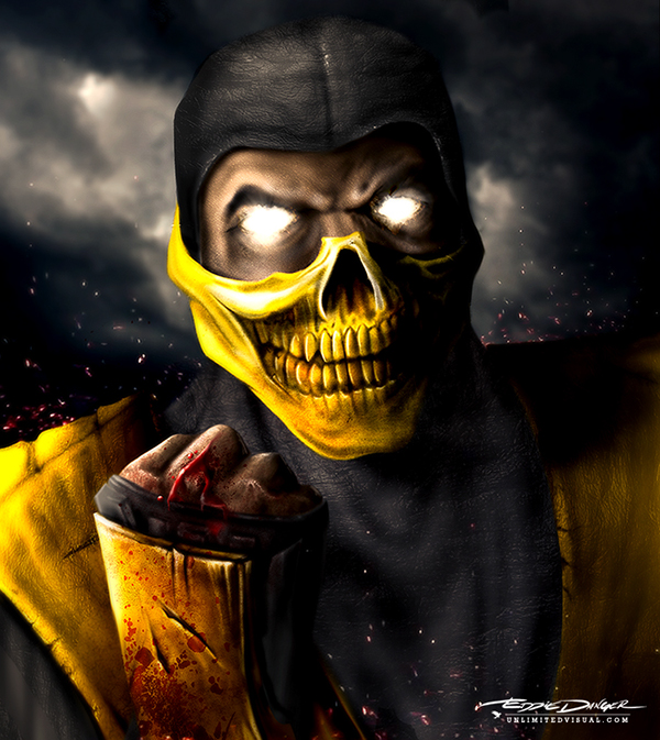 Detail Scorpion Skeleton Mortal Kombat Nomer 39