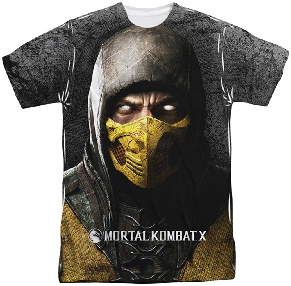 Detail Scorpion T Shirt Mortal Kombat Nomer 3