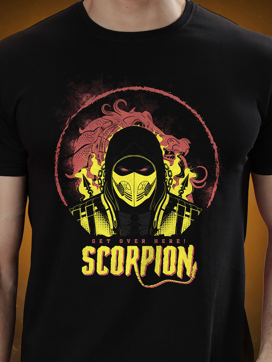 Detail Scorpion T Shirt Mortal Kombat Nomer 50
