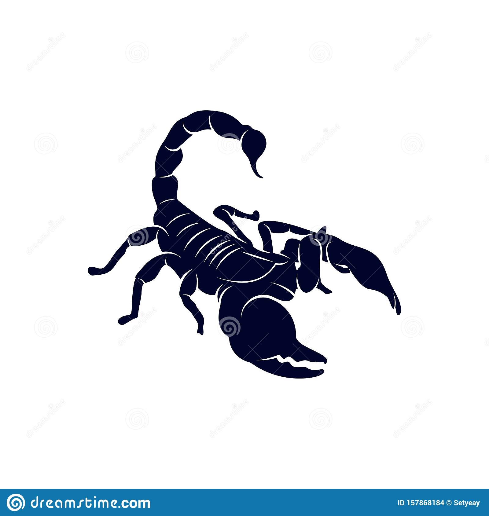Detail Scorpion Vector Image Nomer 31