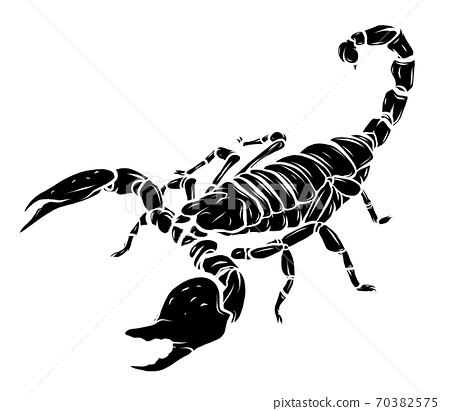 Detail Scorpion Vector Image Nomer 40