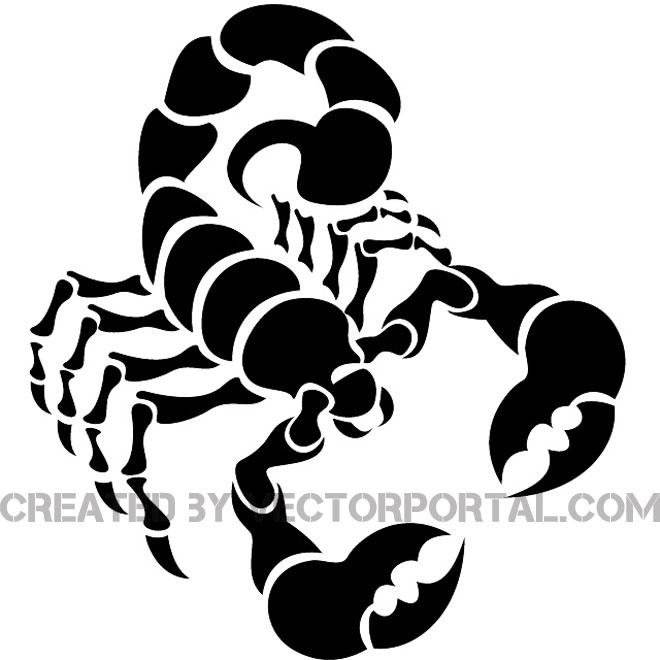 Detail Scorpion Vector Image Nomer 43