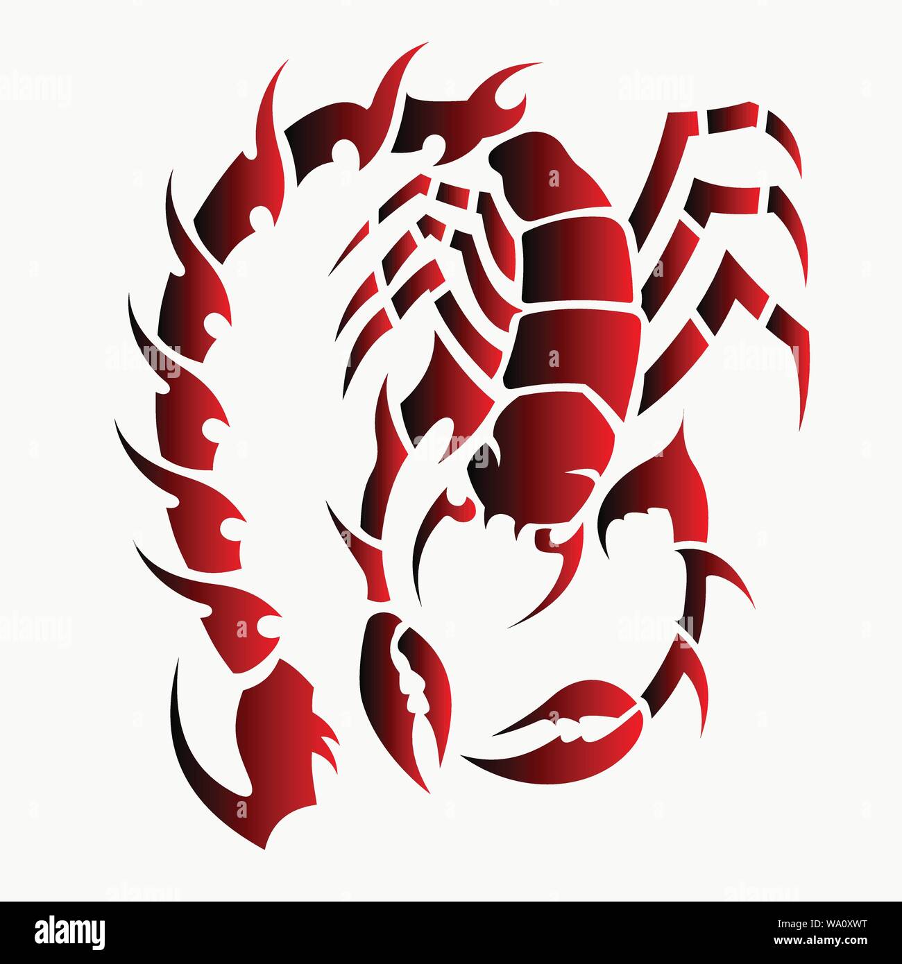 Detail Scorpion Vector Image Nomer 54