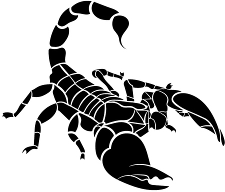 Detail Scorpion Vector Image Nomer 10