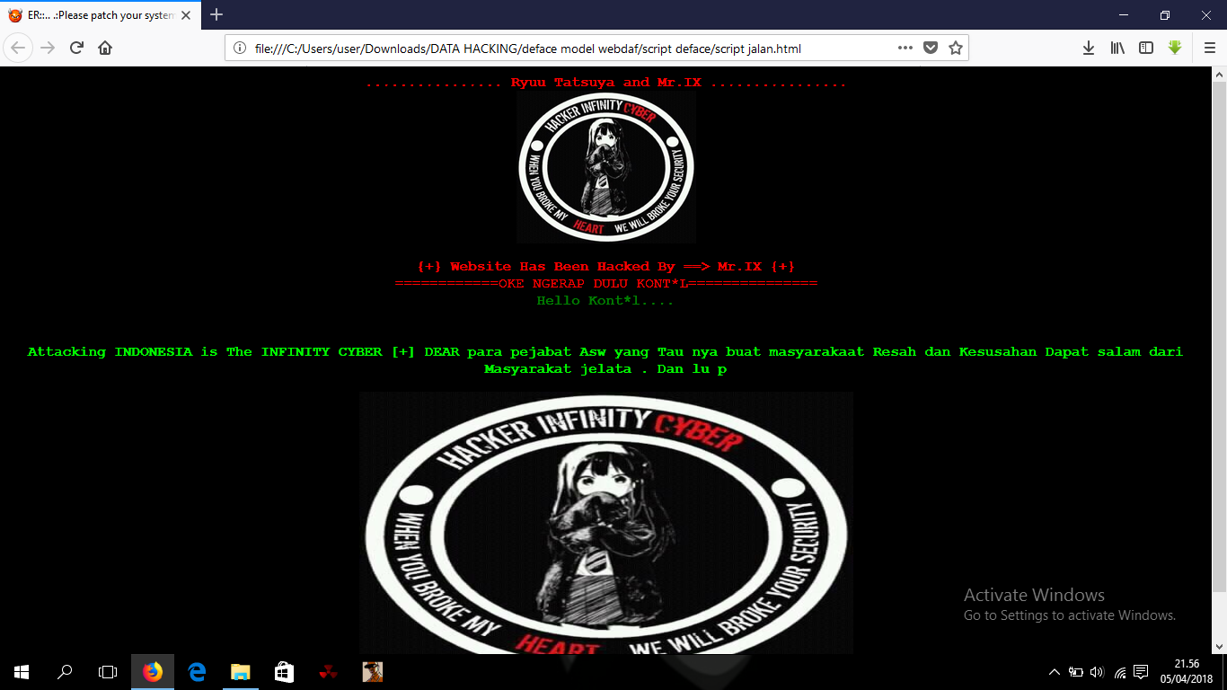 Detail Script Deface Terkeren Nomer 16