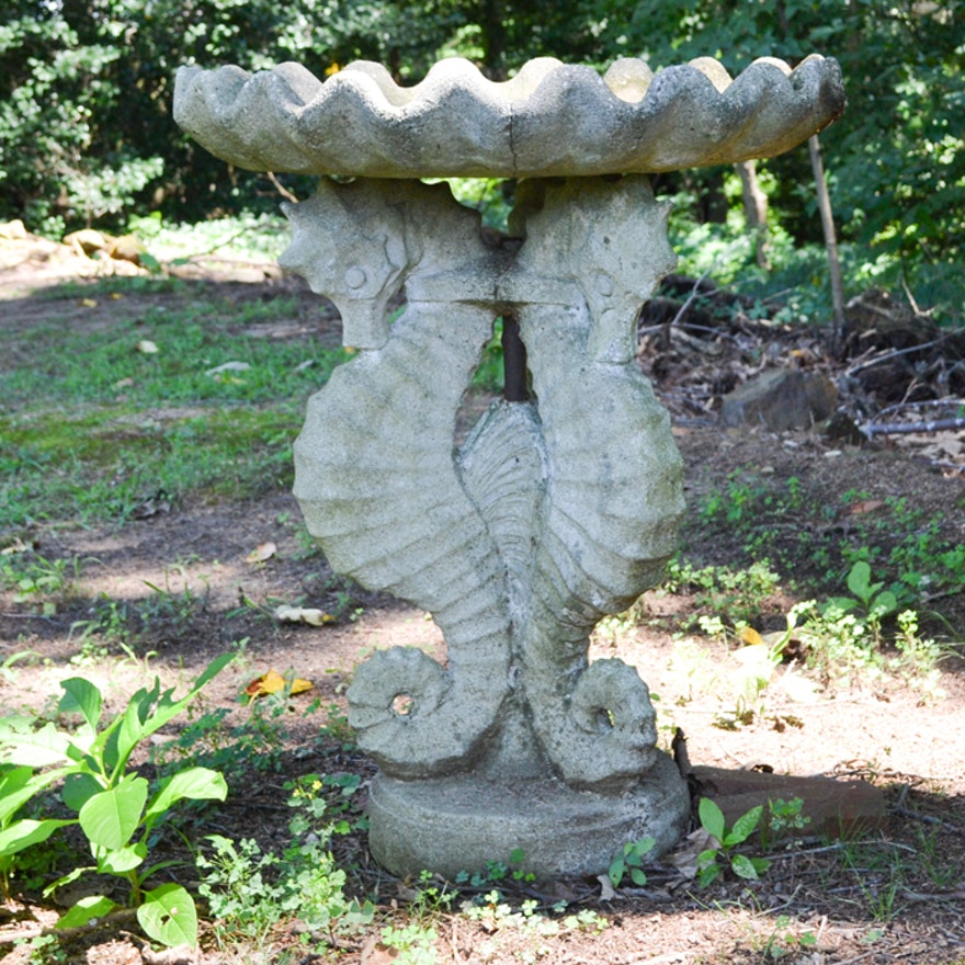 Detail Sea Horse Bird Bath Nomer 21