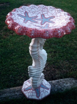 Detail Sea Horse Bird Bath Nomer 33